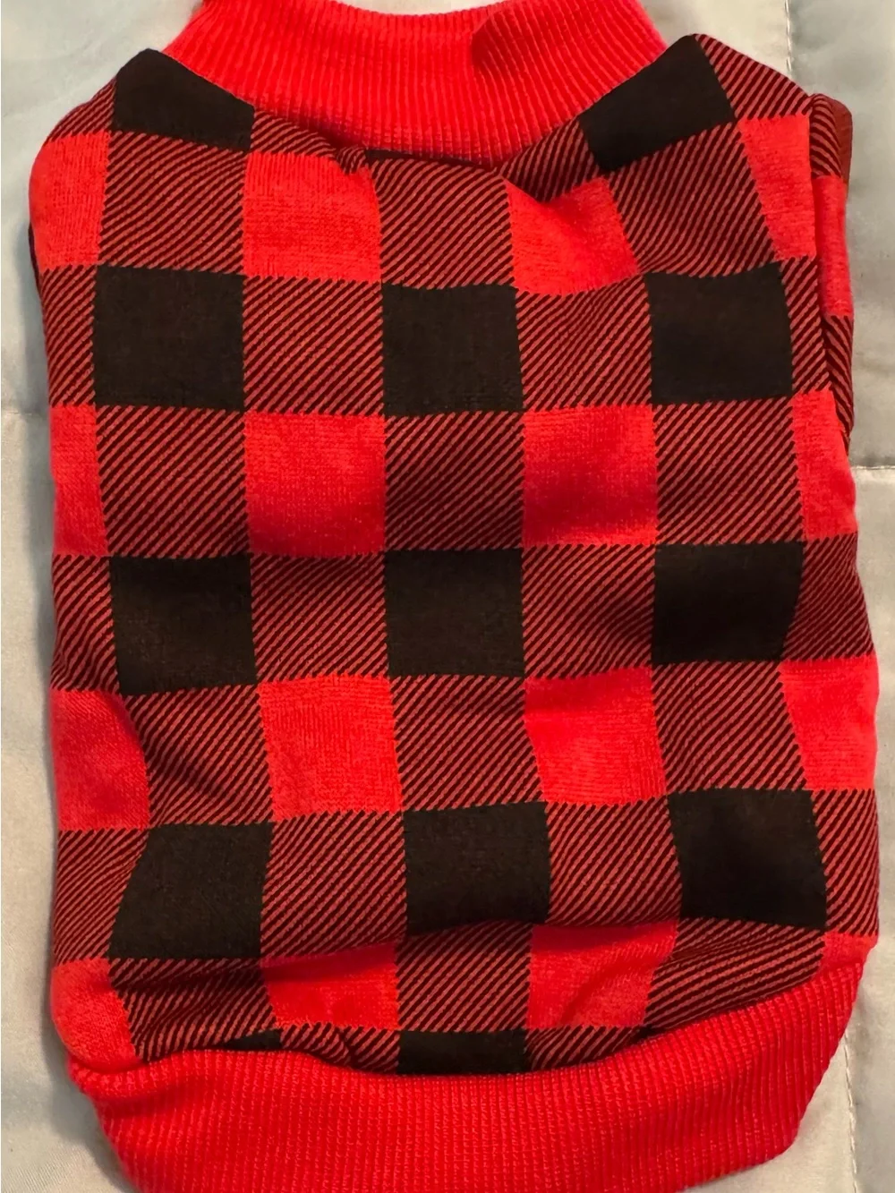Pet’s Red and Black Plaid Bottoms